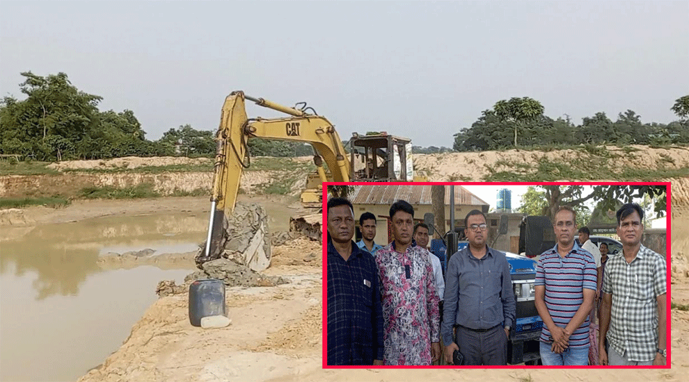 কৃষি জমি থেকে মাটি কাটার অপরাধে ভ্রাম্যমান আদালতের জরিমানা