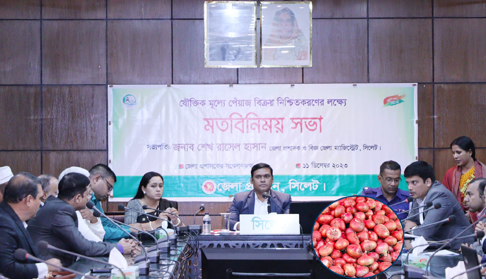 সিলেটে অতিরিক্ত দামে পেঁয়াজ বিক্রি করলেই ব্যবস্থা