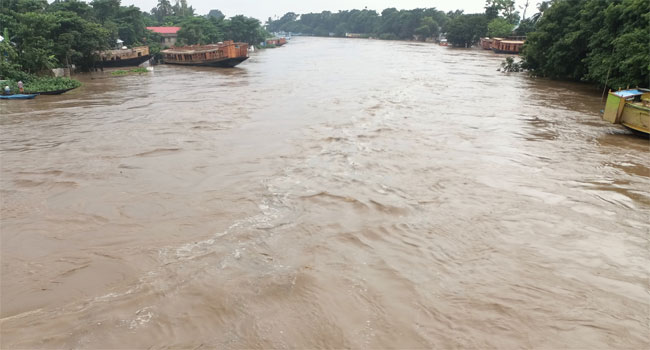 বিয়ানীবাজারে বাড়ছে নদ-নদীর পানি, বিপৎসীমা ছাড়িয়েছে কুশিয়ারা