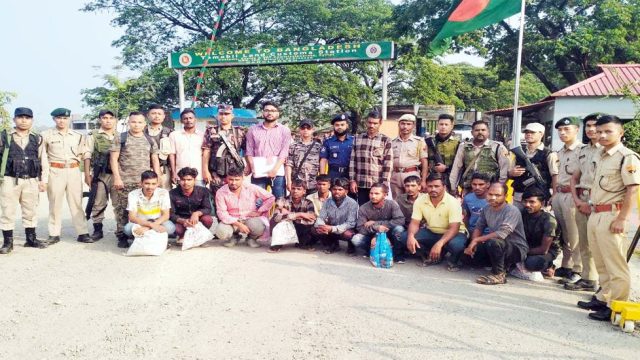 সিলেটের তামাবিল দিয়ে ১৪ বাংলাদেশিকে ফেরত দিলো ভারত