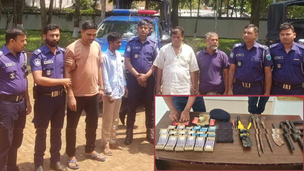 মৌলভীবাজারে ডাকাতি হওয়ায় স্বর্ণ-টাকা উদ্ধার : গ্রেফতার ৭
