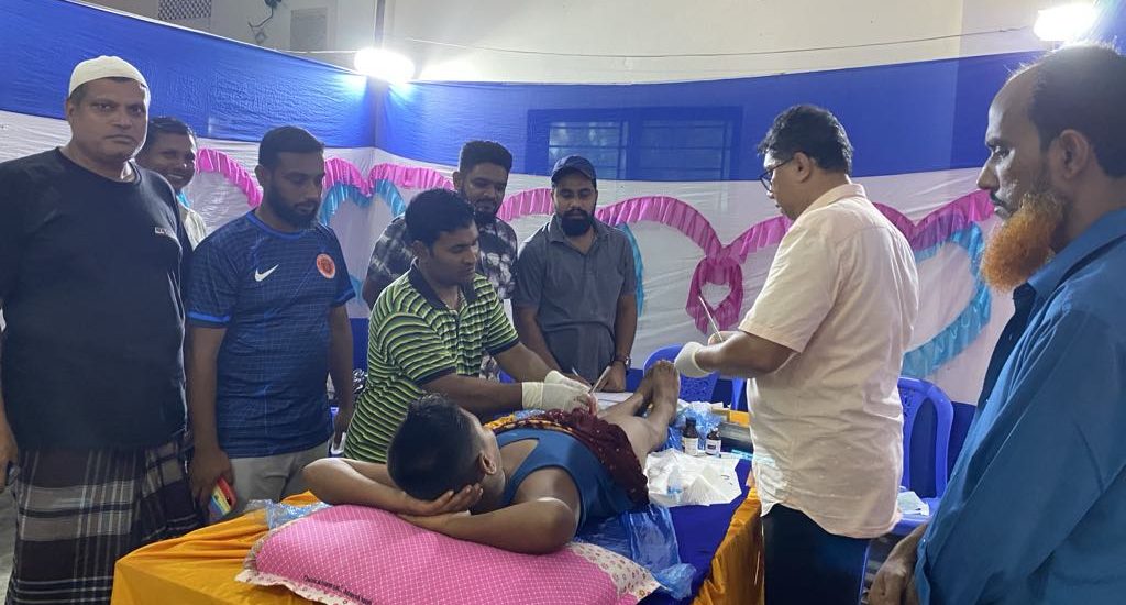 বিয়ানীবাজারে গোলাবশাহ যুব সংঘের উদ্যোগে ফ্রি খৎনা ক্যাম্প সম্পন্ন