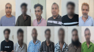 লাক্কাতুরা থেকে ১৬ জন গ্রে*ফ*তা-র