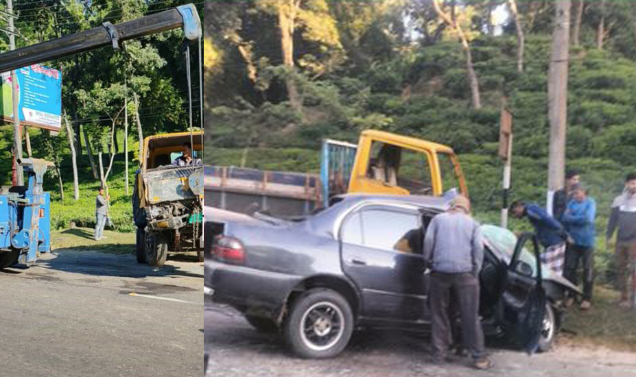 সিলেটে কার-ট্রাকের সংঘর্ষে প্রাণ গেল যাত্রীর