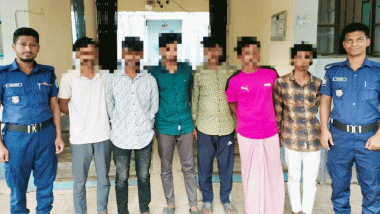 দিরাইয়ে ৫ মাদক সেবী আটক