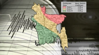 ভূমিকম্প ঝুঁকি বিবেচনায় বাংলাদেশ ৩ অঞ্চলে বিভক্ত