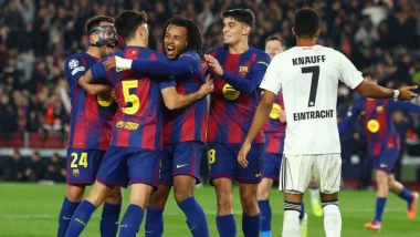 কুন্দের জোড়া গোলে জয়ে ফিরল বার্সেলোনা