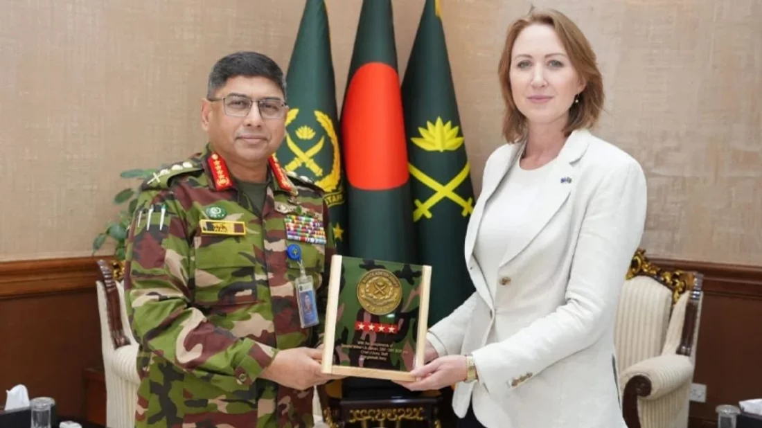 সেনাপ্রধানের সঙ্গে অস্ট্রেলিয়ার হাইকমিশনারের সৌজন্য সাক্ষাৎ