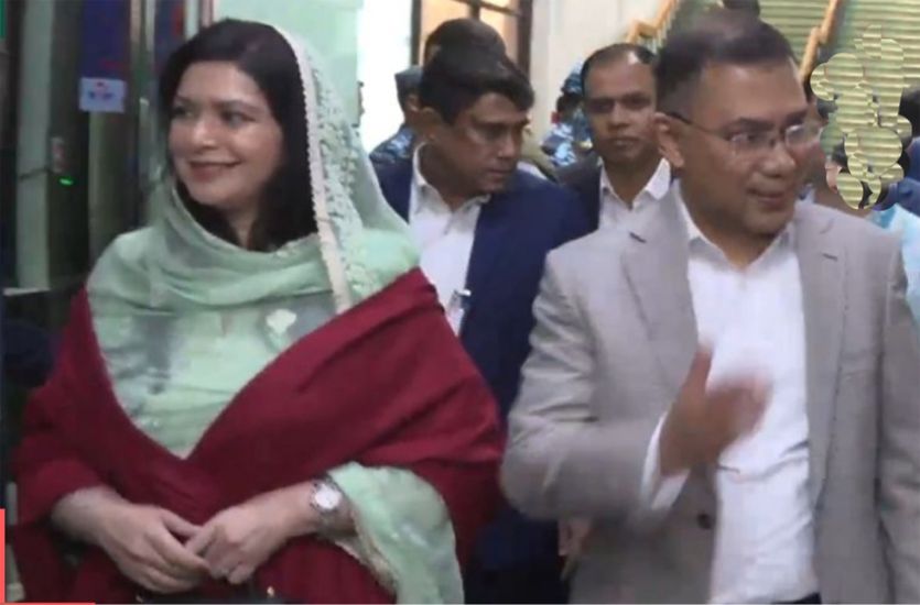 ২১ বছর পর সিলেটের মাটিতে স্ত্রীকে নিয়ে তারেক রহমান