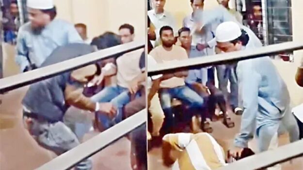 ডাব চুরির অভিযোগে ছাত্রদল নেতাসহ দু’জনকে জুতাপেটা, ভিডিও ভাইরাল