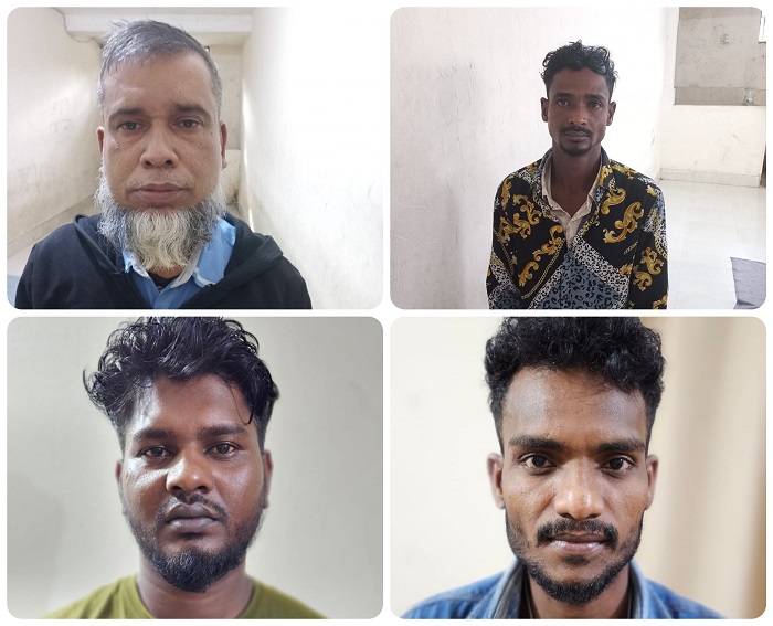 সিলেটে অটোরিকশা যাত্রী নারীকে অজ্ঞান করে স্বর্ণালঙ্কার চুরি, গ্রেপ্তার ৪