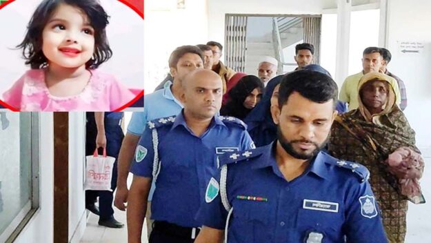 সিলেটে শিশু মুনতাহা হত্যায় ৪ আসামি রিমান্ডে