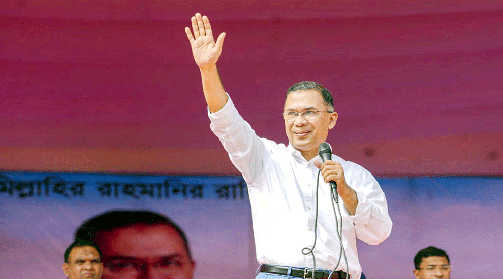 প্রধানমন্ত্রী হিসেবে প্রথমবার সিলেট সফরে তারেক রহমান