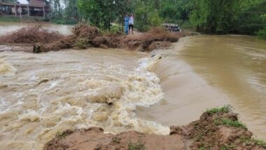 পাহাড়ি ঢলে নদী ভাঙনে ১৫ গ্রাম প্লাবিত