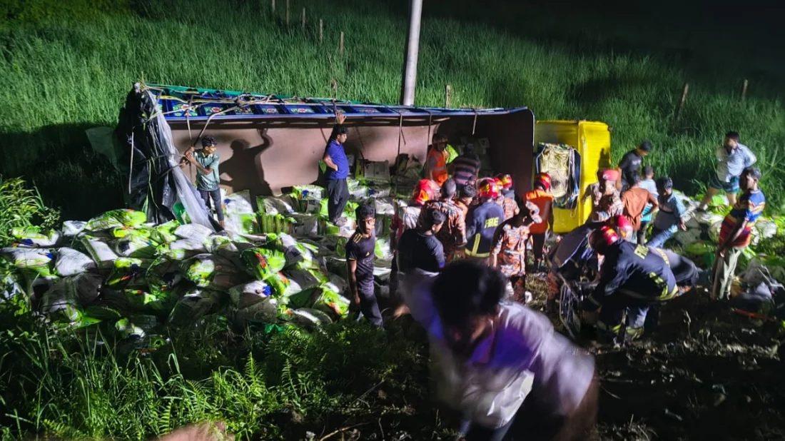 কুমিল্লার দাউদকান্দিতে ট্রাক খাদে পরে নিহত ৭