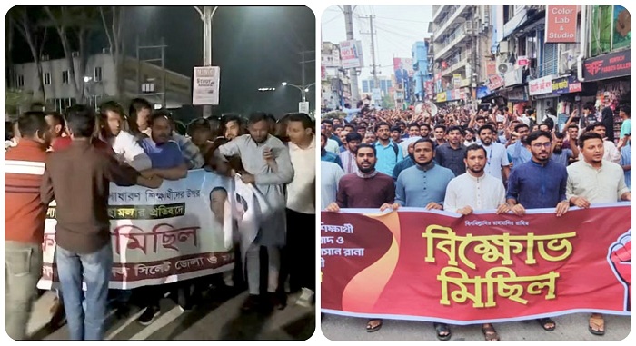 গুপ্ত রাজনীতি’ ইস্যুতে উত্তাপ সিলেটেও, মুখোমুখি ছাত্রদল ও শিবির