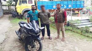 সিলেটে চো রা ই মোটরসাইকেলসহ আ*ট*ক হাসান