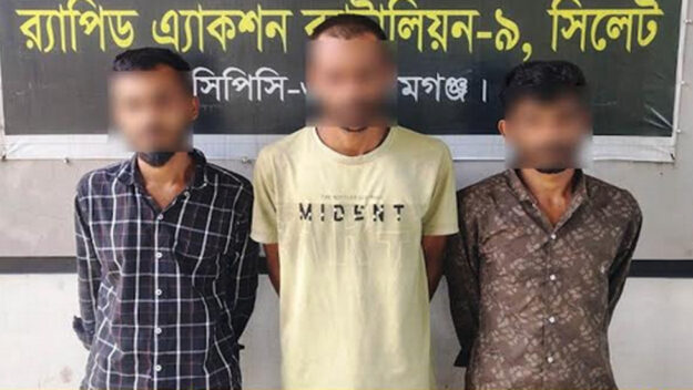 সিলেট র‌্যাবের কব্জায় ৩