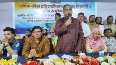 লেখাপড়ার পাশাপাশি শিক্ষার্থীদের খেলাধুলাও করতে হবে -এমপি এমরান আহমদ চৌধুরী