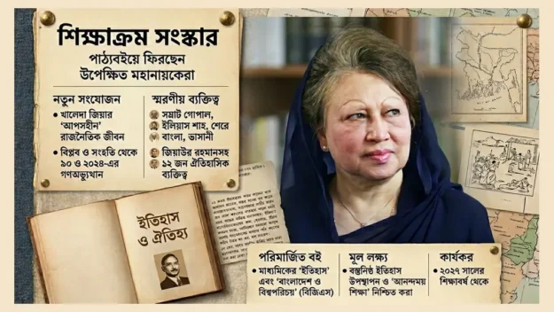 পাঠ্যবইয়ে যুক্ত হচ্ছে খালেদা জিয়ার ‘আপসহীন’ রাজনৈতিক অধ্যায়