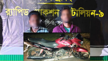 সিলেট র‌্যাবের অভিযানে চোরাই মোটরসাইকেল উদ্ধার, গ্রেপ্তার ২