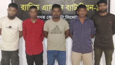 সিলেটে অনলাইন জুয়াড়ি দলের ৫ সদস্য পাকড়াও