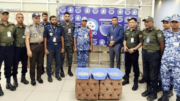 বিমানবন্দর থেকে ৪৫ কোটি টাকার স্বর্ণ উদ্ধার