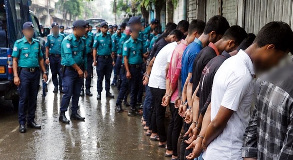 সিলেটে সাত-সকালে মিছিল, পাকড়াও ৭