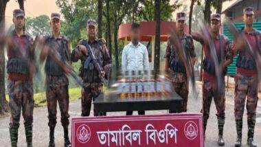 সিলেট সীমান্তে চো রা ই পণ্যসহ কারবারি আ ট ক